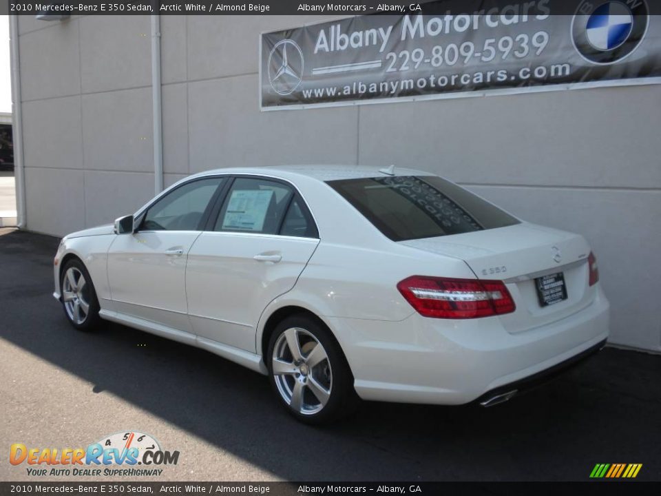 2010 Mercedes-Benz E 350 Sedan Arctic White / Almond Beige Photo #3