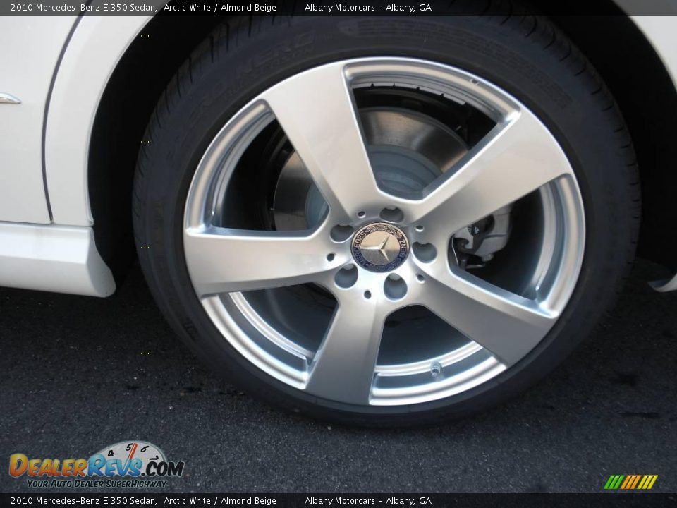 2010 Mercedes-Benz E 350 Sedan Arctic White / Almond Beige Photo #5