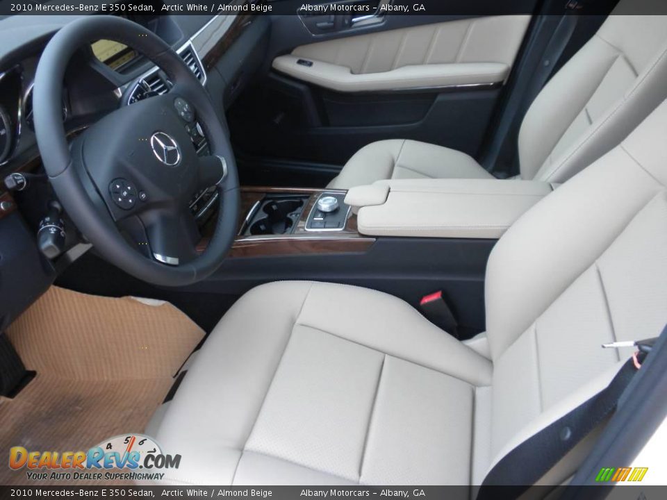 2010 Mercedes-Benz E 350 Sedan Arctic White / Almond Beige Photo #6