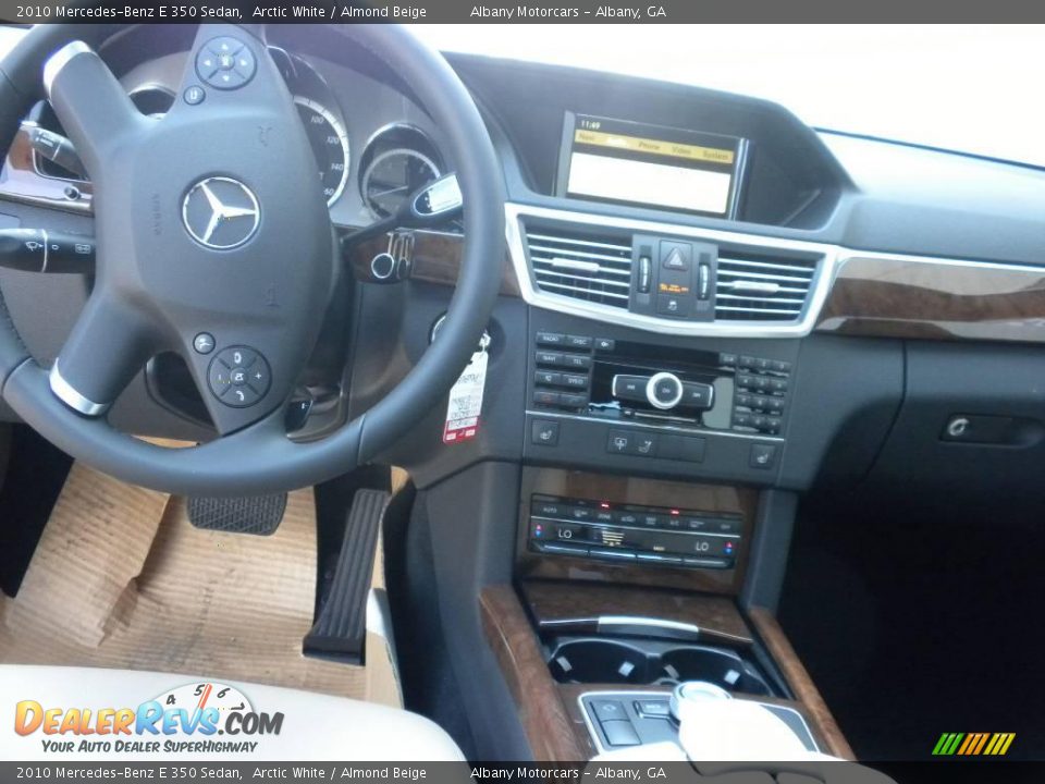 2010 Mercedes-Benz E 350 Sedan Arctic White / Almond Beige Photo #13