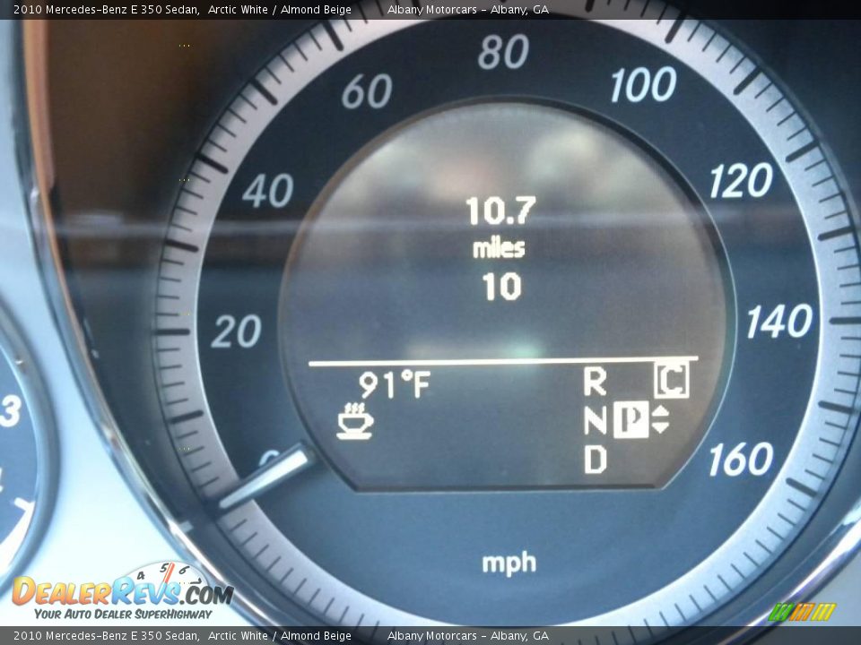 2010 Mercedes-Benz E 350 Sedan Arctic White / Almond Beige Photo #15