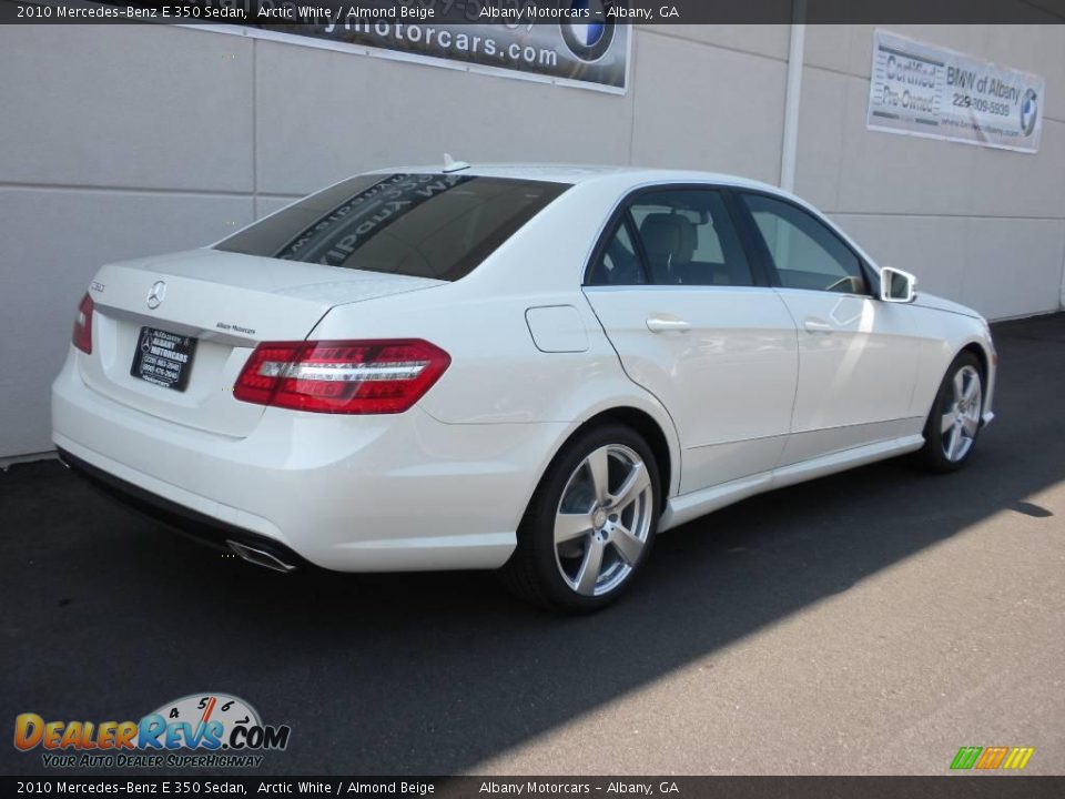 2010 Mercedes-Benz E 350 Sedan Arctic White / Almond Beige Photo #22