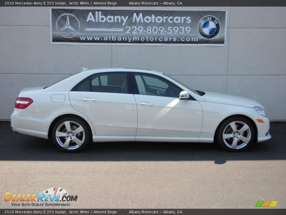 2010 Mercedes-Benz E 350 Sedan Arctic White / Almond Beige Photo #23