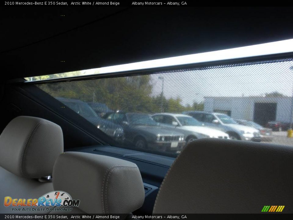 2010 Mercedes-Benz E 350 Sedan Arctic White / Almond Beige Photo #29