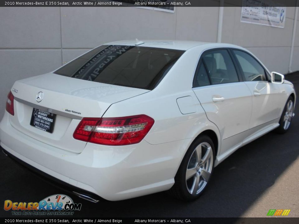 2010 Mercedes-Benz E 350 Sedan Arctic White / Almond Beige Photo #31