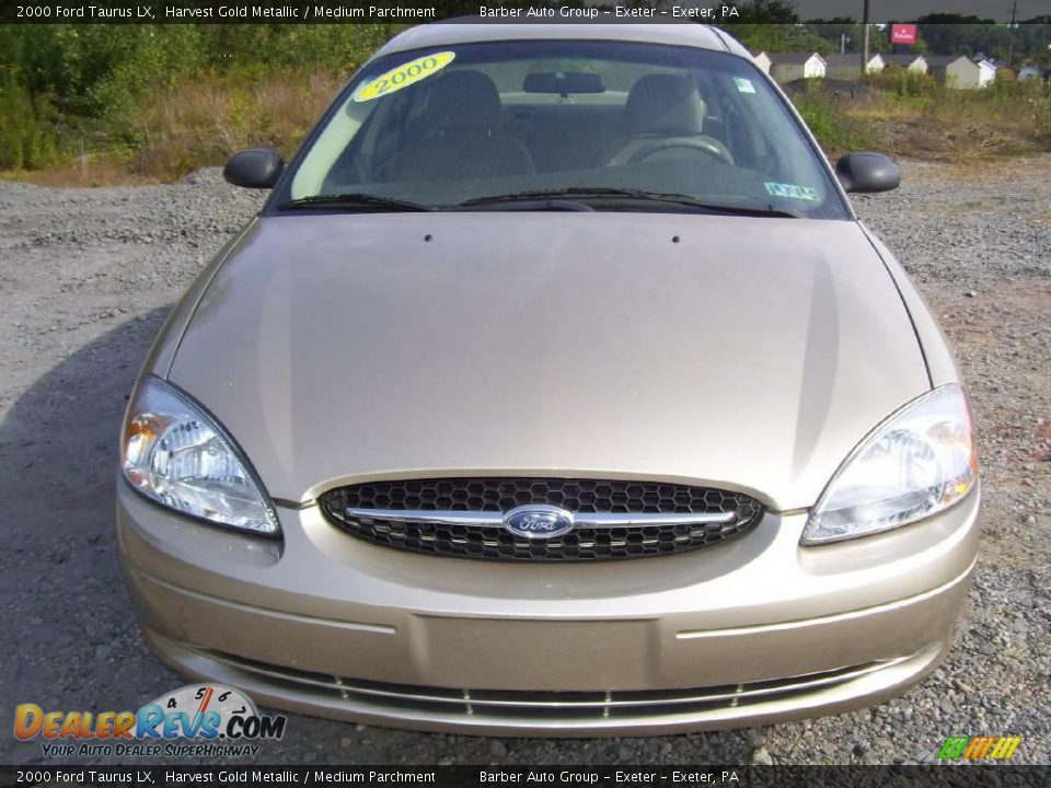 2000 Ford Taurus LX Harvest Gold Metallic / Medium Parchment Photo #2