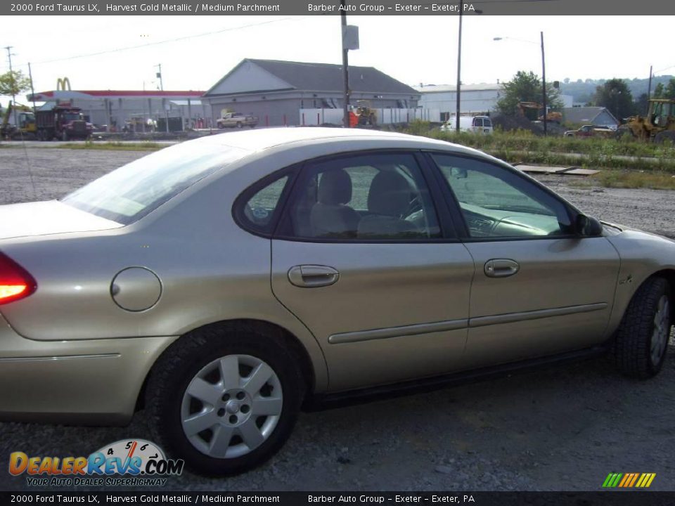 2000 Ford Taurus LX Harvest Gold Metallic / Medium Parchment Photo #4