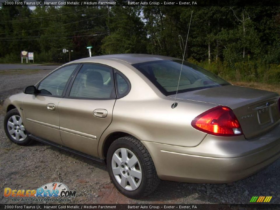 2000 Ford Taurus LX Harvest Gold Metallic / Medium Parchment Photo #5