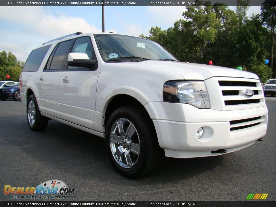 2010 Ford Expedition EL Limited 4x4 White Platinum Tri-Coat Metallic / Stone Photo #1