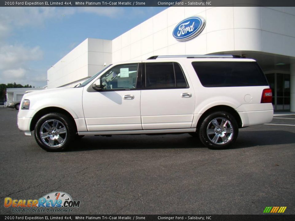 2010 Ford Expedition EL Limited 4x4 White Platinum Tri-Coat Metallic / Stone Photo #5