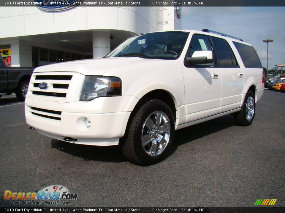 2010 Ford Expedition EL Limited 4x4 White Platinum Tri-Coat Metallic / Stone Photo #6