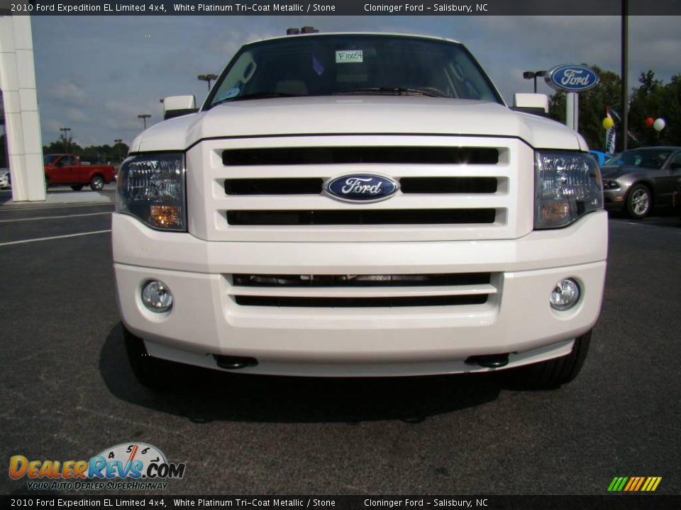 2010 Ford Expedition EL Limited 4x4 White Platinum Tri-Coat Metallic / Stone Photo #7