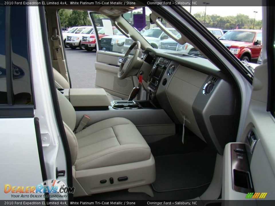 2010 Ford Expedition EL Limited 4x4 White Platinum Tri-Coat Metallic / Stone Photo #16