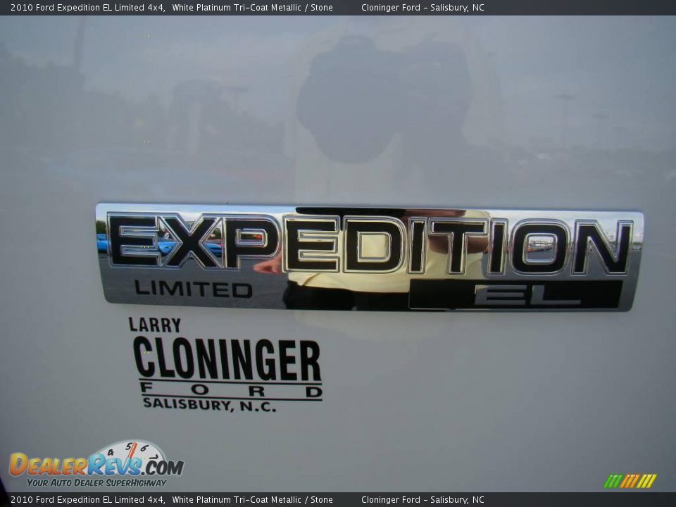 2010 Ford Expedition EL Limited 4x4 White Platinum Tri-Coat Metallic / Stone Photo #21