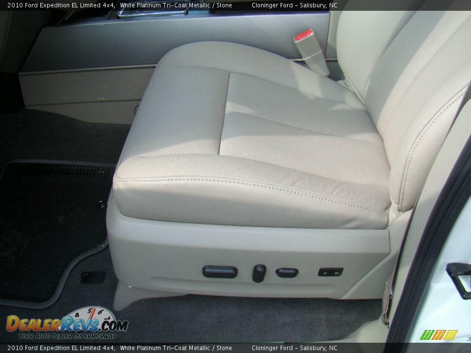 2010 Ford Expedition EL Limited 4x4 White Platinum Tri-Coat Metallic / Stone Photo #23