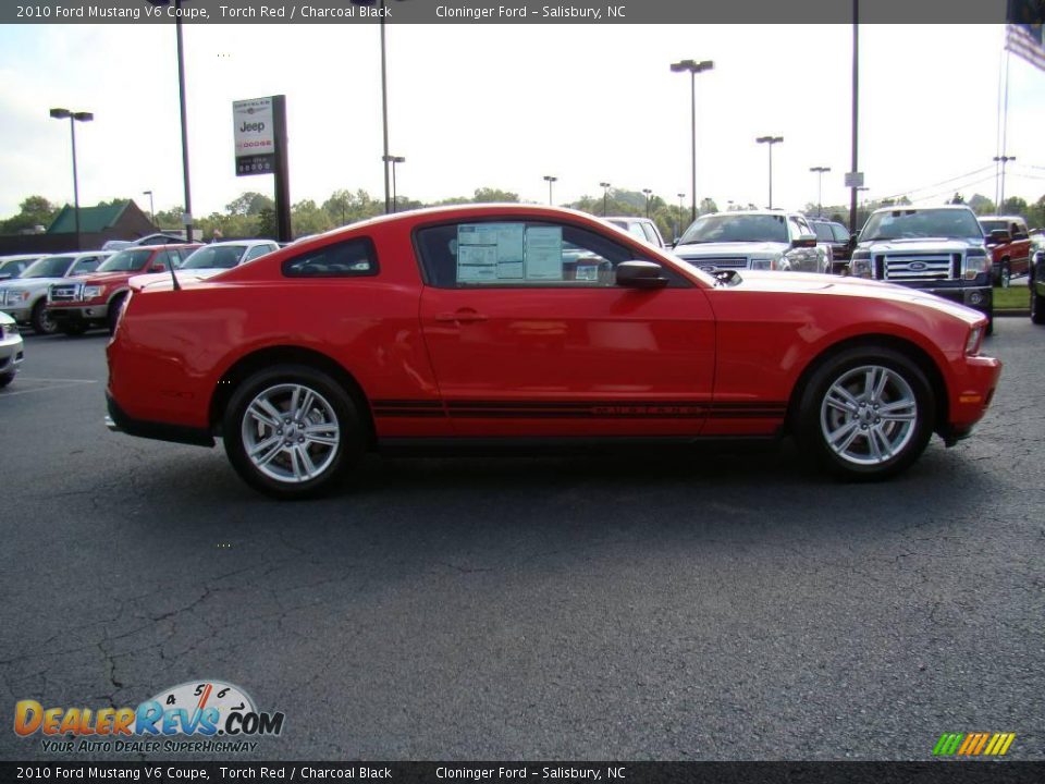 2010 Ford Mustang V6 Coupe Torch Red / Charcoal Black Photo #2