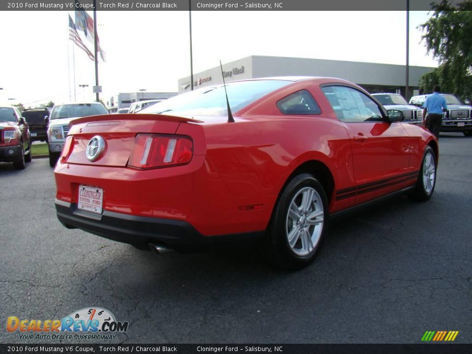 2010 Ford Mustang V6 Coupe Torch Red / Charcoal Black Photo #3