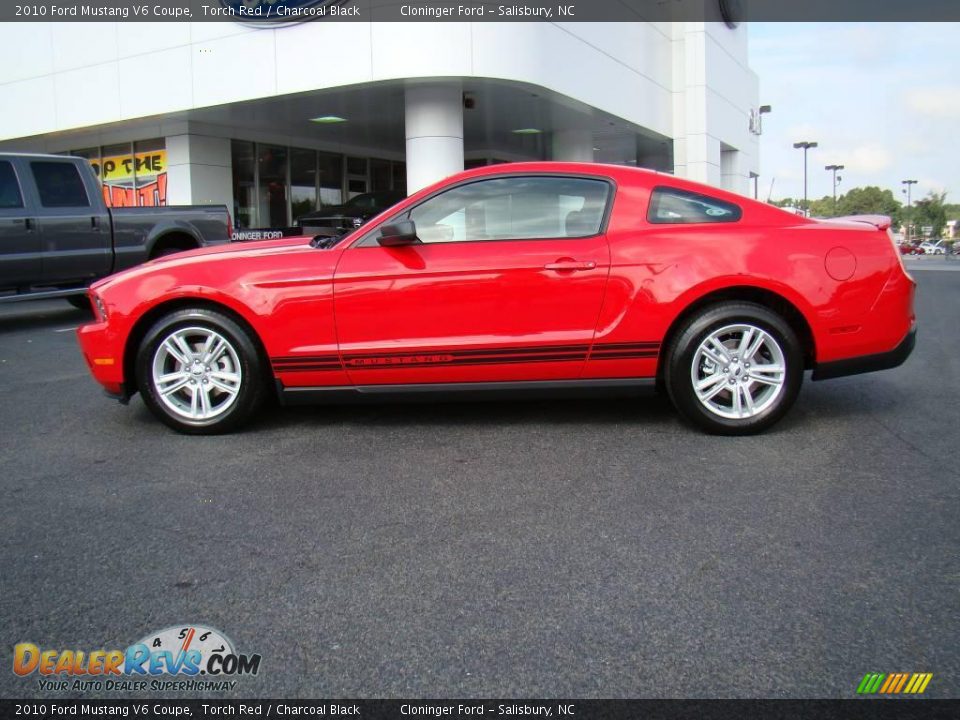 2010 Ford Mustang V6 Coupe Torch Red / Charcoal Black Photo #5