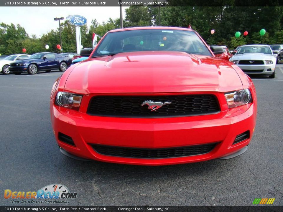 2010 Ford Mustang V6 Coupe Torch Red / Charcoal Black Photo #7