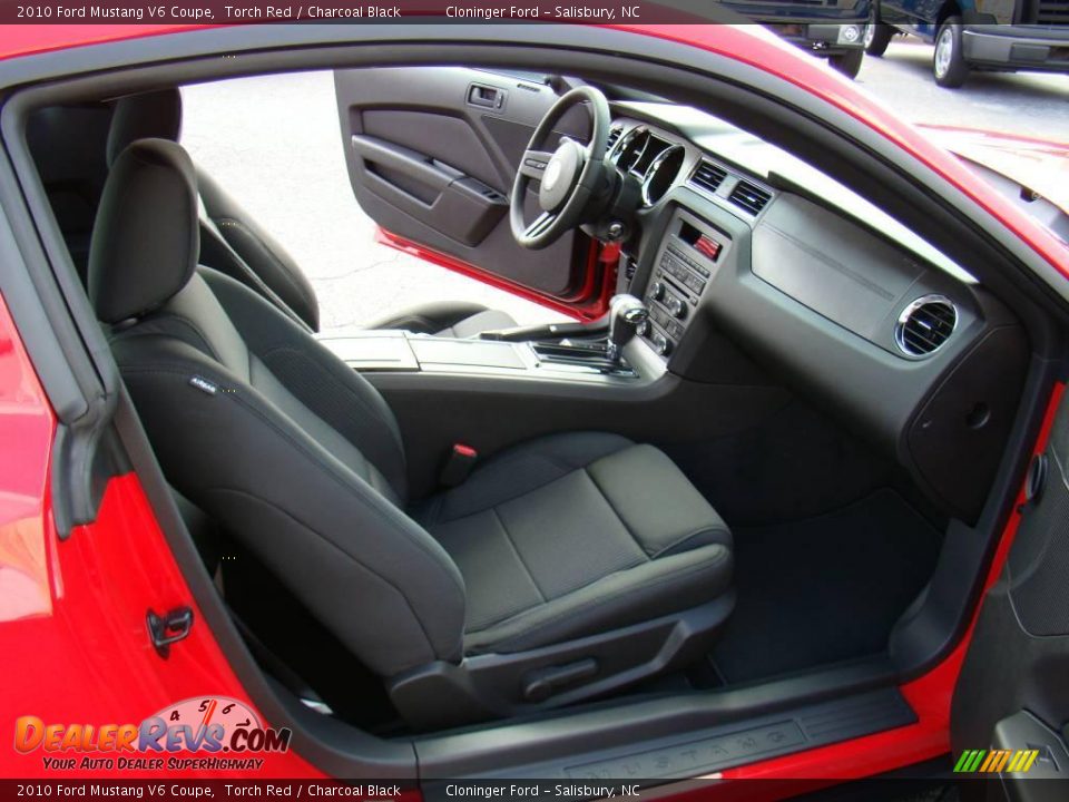 2010 Ford Mustang V6 Coupe Torch Red / Charcoal Black Photo #9