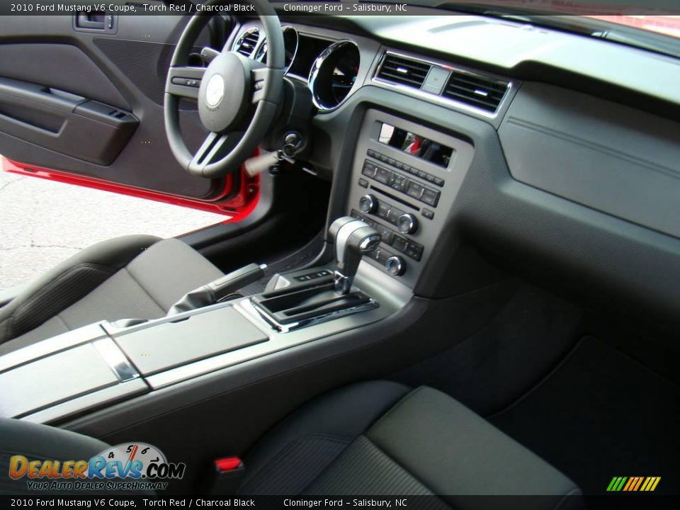 2010 Ford Mustang V6 Coupe Torch Red / Charcoal Black Photo #10
