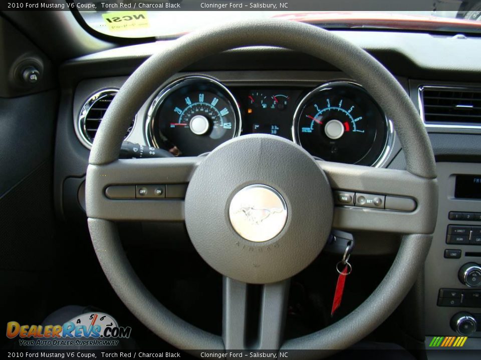 2010 Ford Mustang V6 Coupe Torch Red / Charcoal Black Photo #16