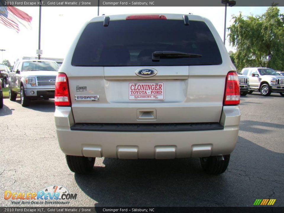 2010 Ford Escape XLT Gold Leaf Metallic / Stone Photo #4