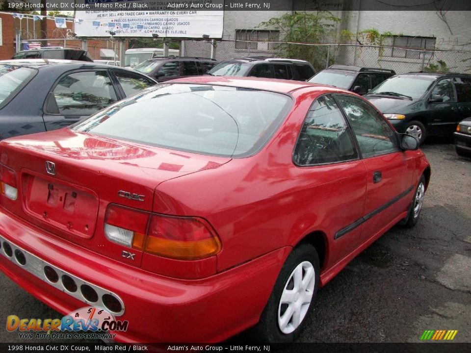 1998 Honda Civic DX Coupe Milano Red / Black Photo #4