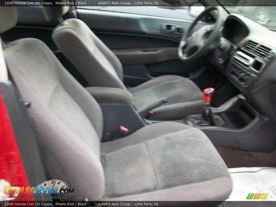 1998 Honda Civic DX Coupe Milano Red / Black Photo #5