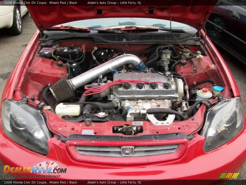 1998 Honda Civic DX Coupe Milano Red / Black Photo #11