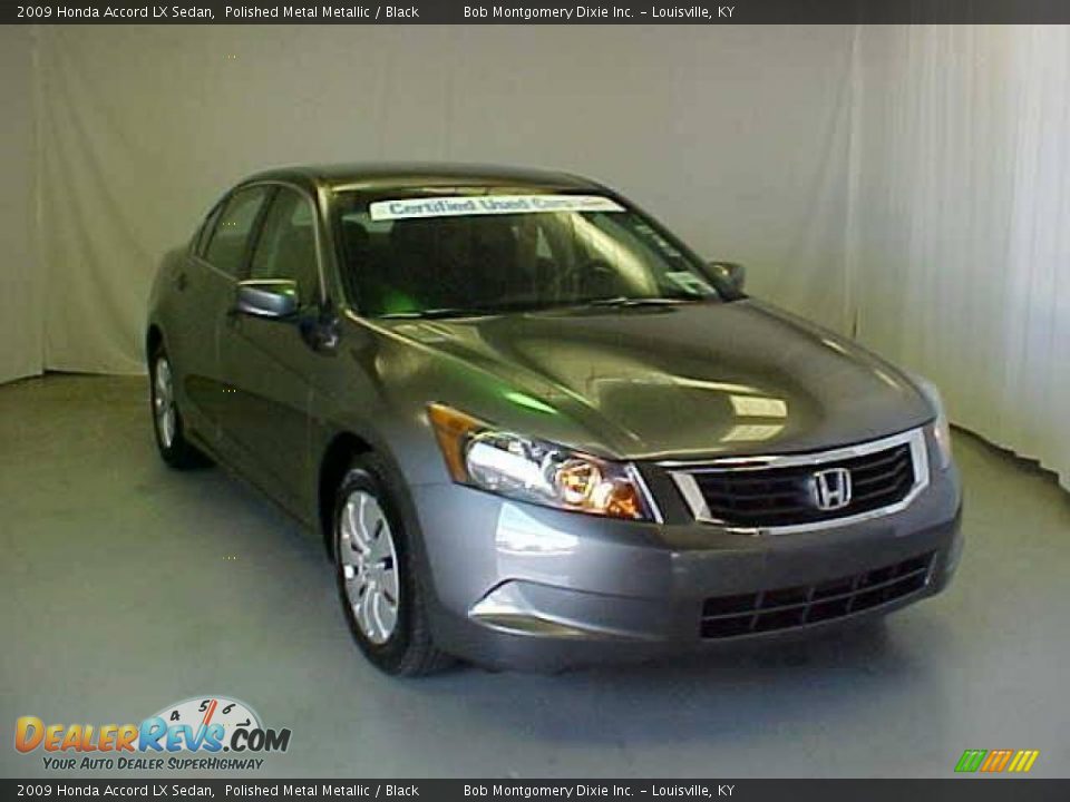 2009 Honda Accord LX Sedan Polished Metal Metallic / Black Photo #3