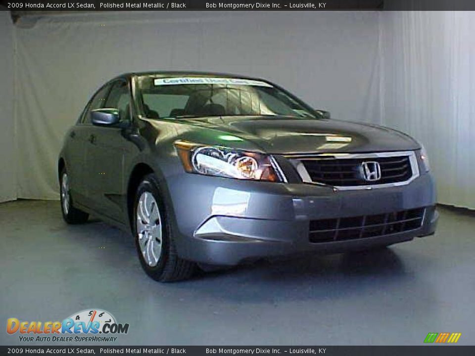 2009 Honda Accord LX Sedan Polished Metal Metallic / Black Photo #4