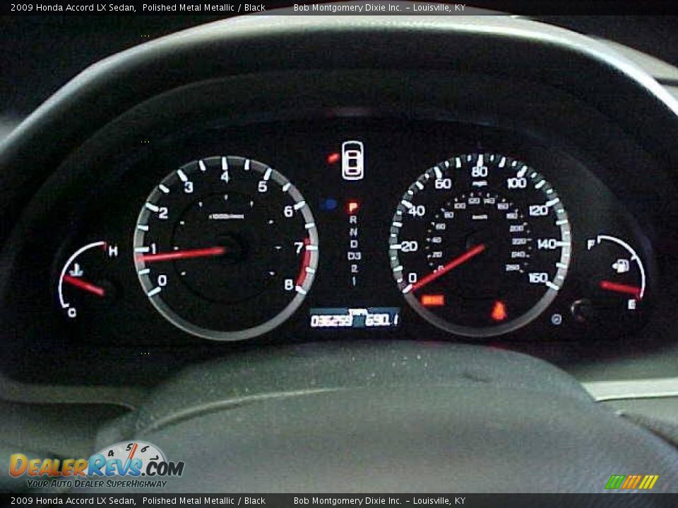2009 Honda Accord LX Sedan Polished Metal Metallic / Black Photo #16