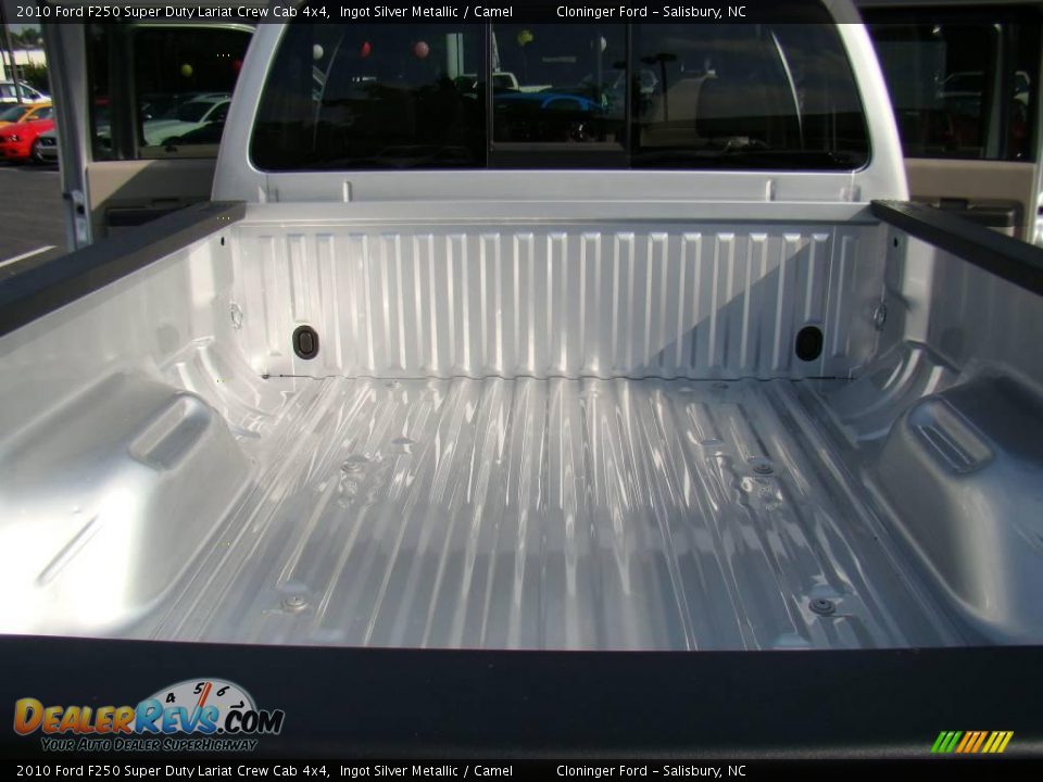 2010 Ford F250 Super Duty Lariat Crew Cab 4x4 Ingot Silver Metallic / Camel Photo #10