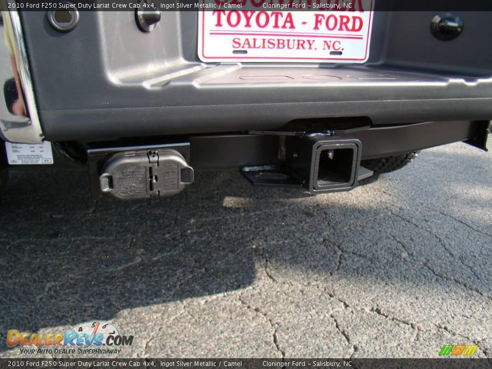 2010 Ford F250 Super Duty Lariat Crew Cab 4x4 Ingot Silver Metallic / Camel Photo #15
