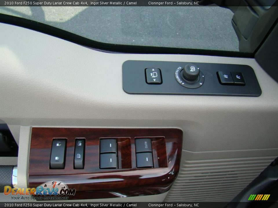 2010 Ford F250 Super Duty Lariat Crew Cab 4x4 Ingot Silver Metallic / Camel Photo #18