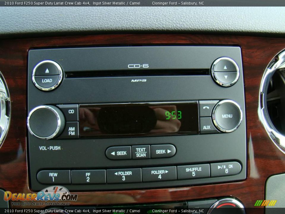 2010 Ford F250 Super Duty Lariat Crew Cab 4x4 Ingot Silver Metallic / Camel Photo #22