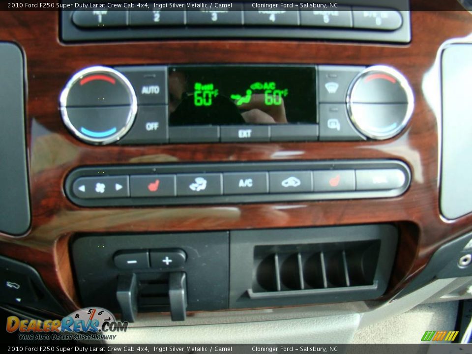 2010 Ford F250 Super Duty Lariat Crew Cab 4x4 Ingot Silver Metallic / Camel Photo #23