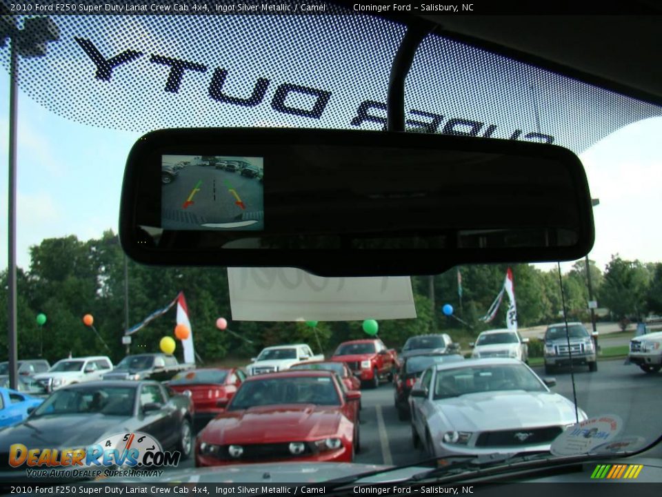 2010 Ford F250 Super Duty Lariat Crew Cab 4x4 Ingot Silver Metallic / Camel Photo #28