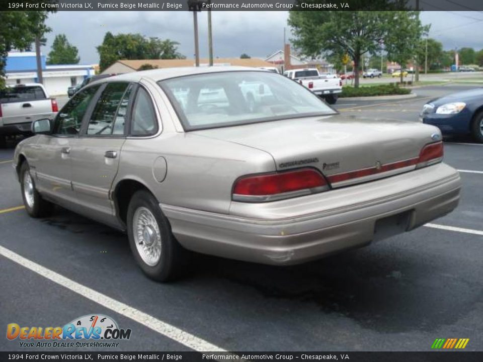 1994 Ford Crown Victoria LX Pumice Beige Metallic / Beige Photo #3
