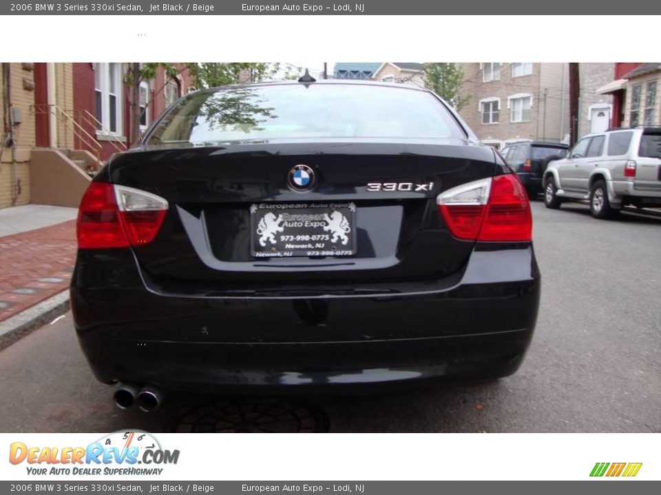 2006 BMW 3 Series 330xi Sedan Jet Black / Beige Photo #5