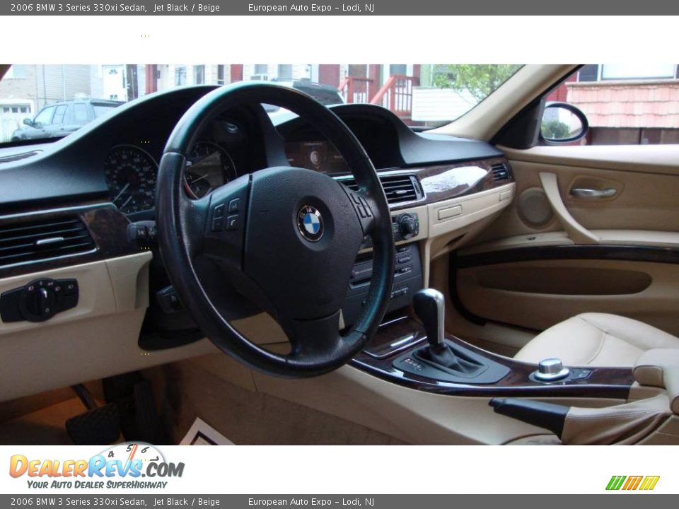 2006 BMW 3 Series 330xi Sedan Jet Black / Beige Photo #8