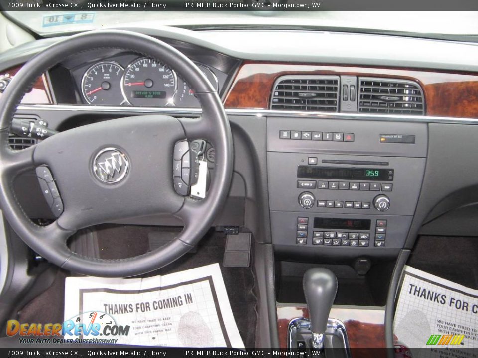 2009 Buick LaCrosse CXL Quicksilver Metallic / Ebony Photo #11