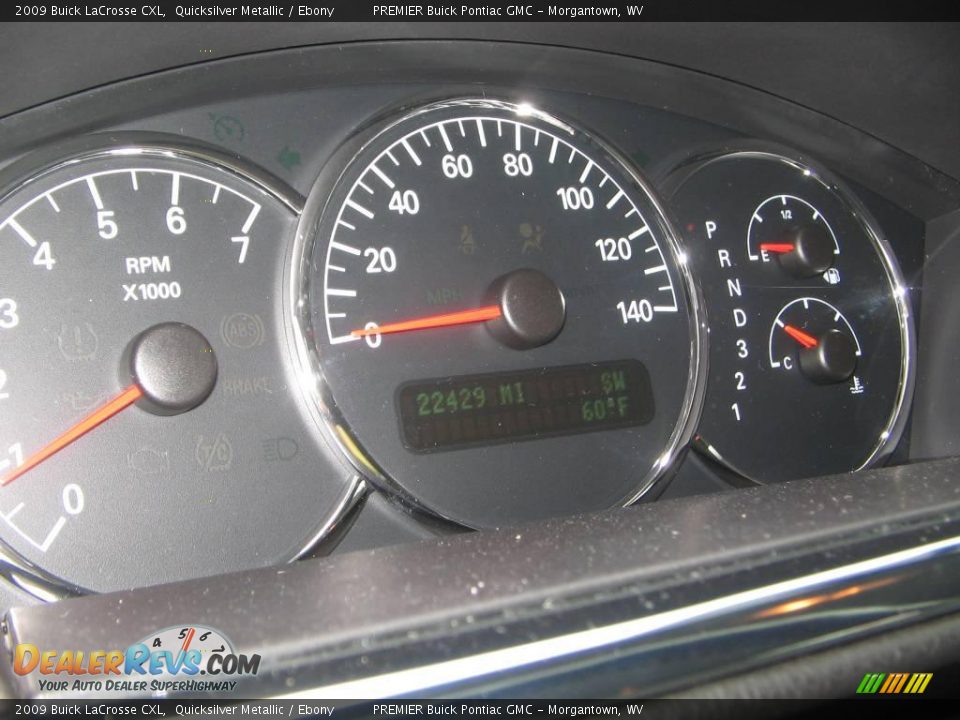 2009 Buick LaCrosse CXL Quicksilver Metallic / Ebony Photo #14