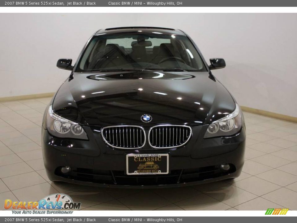 2007 BMW 5 Series 525xi Sedan Jet Black / Black Photo #2