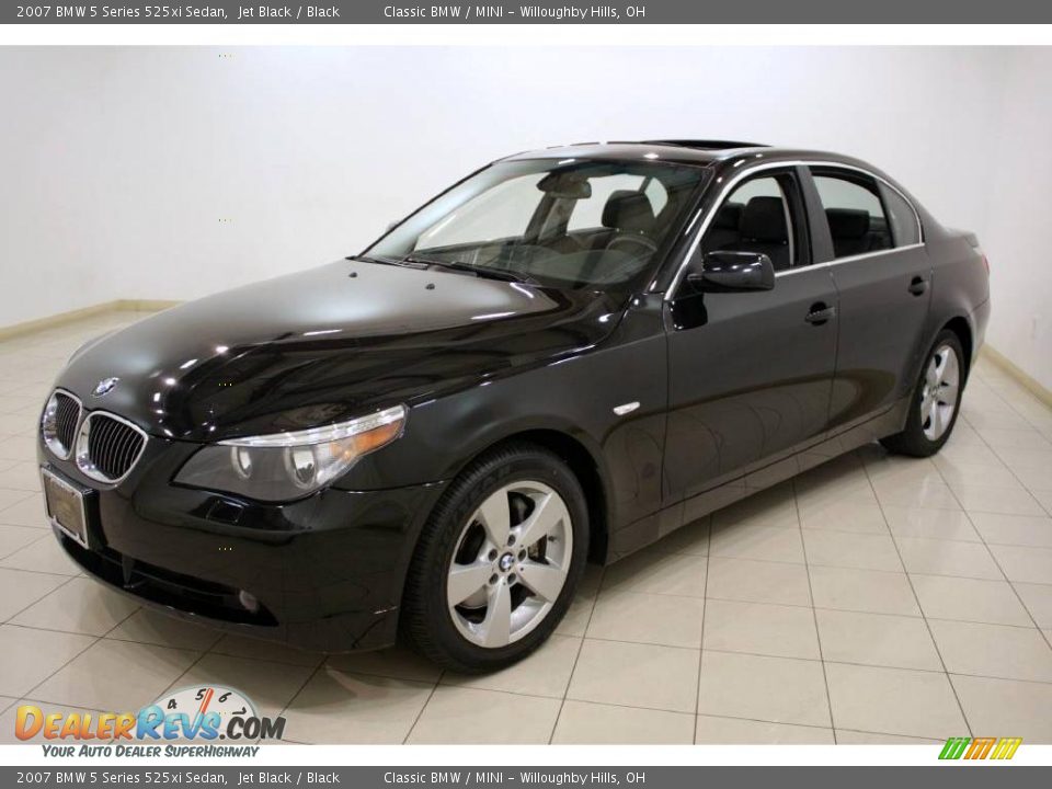 2007 BMW 5 Series 525xi Sedan Jet Black / Black Photo #3