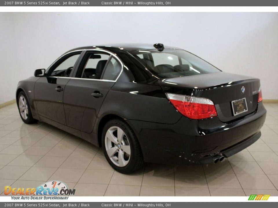 2007 BMW 5 Series 525xi Sedan Jet Black / Black Photo #5