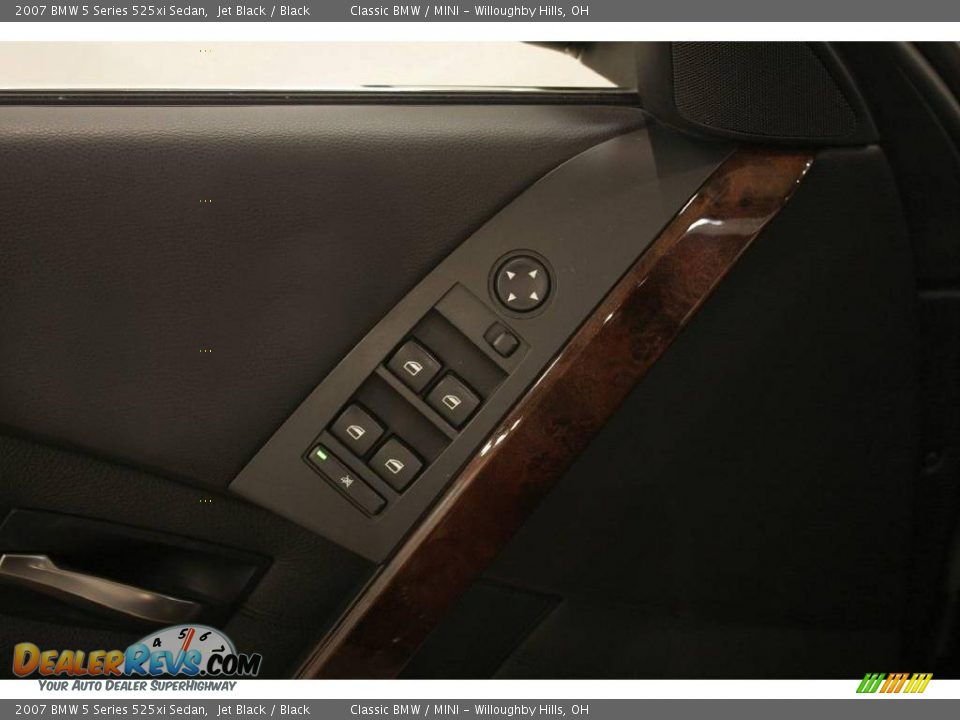2007 BMW 5 Series 525xi Sedan Jet Black / Black Photo #9