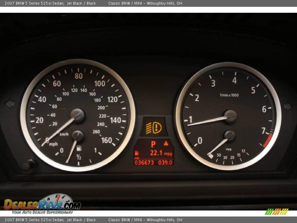2007 BMW 5 Series 525xi Sedan Jet Black / Black Photo #13