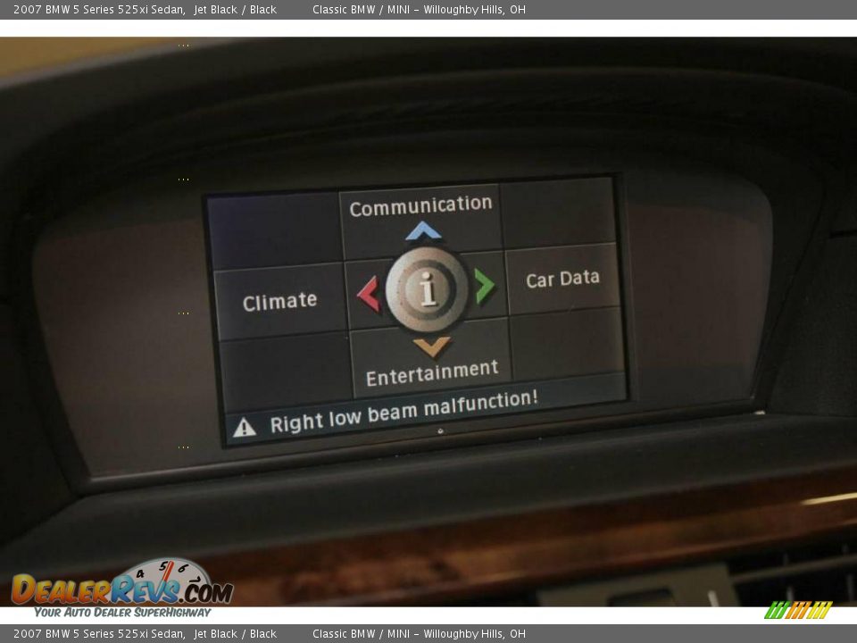 2007 BMW 5 Series 525xi Sedan Jet Black / Black Photo #14